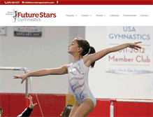 Tablet Screenshot of futurestarsgymnastics.com